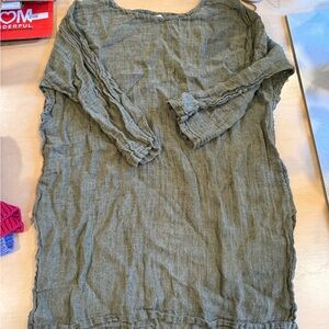 Olive Green Long Sleeve Top